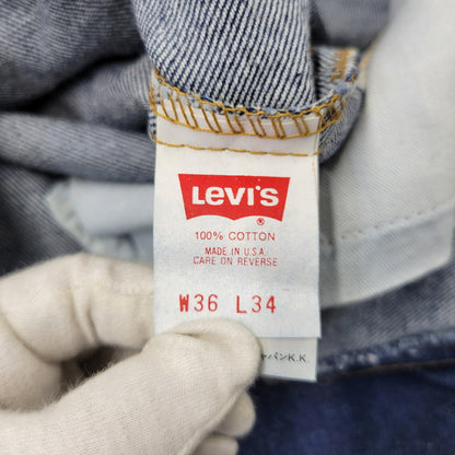 【中古品】【メンズ】 Levi's リーバイス 505 DENIM PANTS 505-0217 デニムパンツ ジーンズ 刻印525 USA製 157-260720-as-20-izu サイズ：36×34 カラー：インディゴ 万代Net店