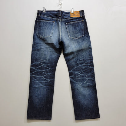 【中古品】【メンズ】 KOJIMA GENES 児島ジーンズ HEAVY OUNCE DENIM PANTS ヘビーオンス デニムパンツ ジーンズ 緑耳 156-260720-as-28-izu サイズ：38 カラー：インディゴ 万代Net店