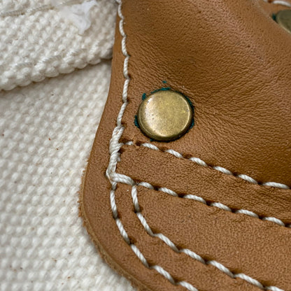 【中古品】【メンズ/レディース】 L.L.BEAN エルエルビーン LEATHER HANDLE KATAHDIN BOAT AND TOTE レザー ハンドル カタディン ボート アンド トート カバン バッグ 188-260721-kh-07-izu カラー：アイボリー 万代Net店