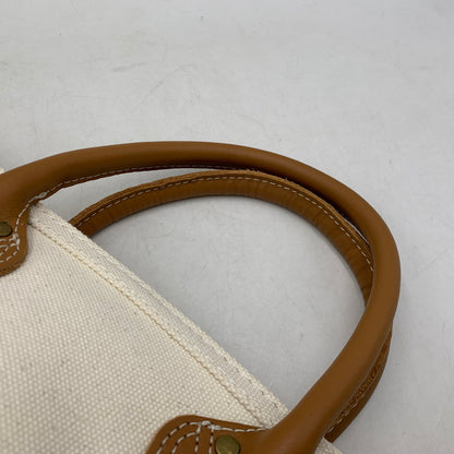 【中古品】【メンズ/レディース】 L.L.BEAN エルエルビーン LEATHER HANDLE KATAHDIN BOAT AND TOTE レザー ハンドル カタディン ボート アンド トート カバン バッグ 188-260721-kh-07-izu カラー：アイボリー 万代Net店