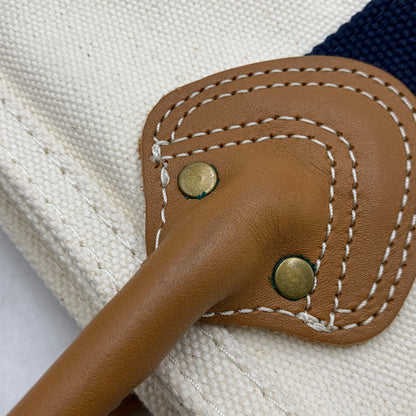 【中古品】【メンズ/レディース】 L.L.BEAN エルエルビーン LEATHER HANDLE KATAHDIN BOAT AND TOTE レザー ハンドル カタディン ボート アンド トート カバン バッグ 188-260721-kh-07-izu カラー：アイボリー 万代Net店