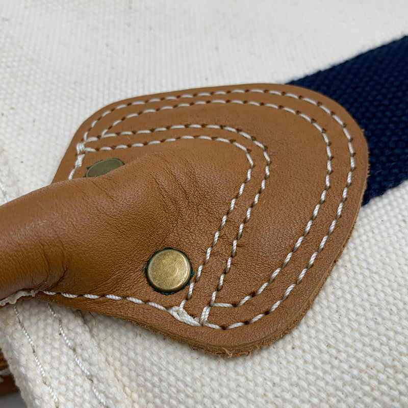 【中古品】【メンズ/レディース】 L.L.BEAN エルエルビーン LEATHER HANDLE KATAHDIN BOAT AND TOTE レザー ハンドル カタディン ボート アンド トート カバン バッグ 188-260721-kh-07-izu カラー：アイボリー 万代Net店