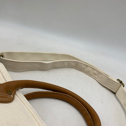 【中古品】【メンズ/レディース】 L.L.BEAN エルエルビーン LEATHER HANDLE KATAHDIN BOAT AND TOTE レザー ハンドル カタディン ボート アンド トート カバン バッグ 188-260721-kh-07-izu カラー：アイボリー 万代Net店