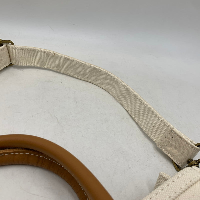 【中古品】【メンズ/レディース】 L.L.BEAN エルエルビーン LEATHER HANDLE KATAHDIN BOAT AND TOTE レザー ハンドル カタディン ボート アンド トート カバン バッグ 188-260721-kh-07-izu カラー：アイボリー 万代Net店