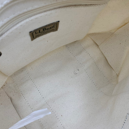 【中古品】【メンズ/レディース】 L.L.BEAN エルエルビーン LEATHER HANDLE KATAHDIN BOAT AND TOTE レザー ハンドル カタディン ボート アンド トート カバン バッグ 188-260721-kh-07-izu カラー：アイボリー 万代Net店