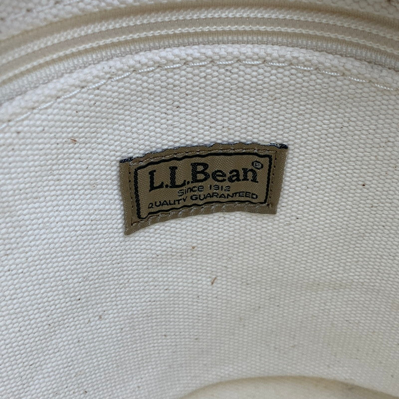 【中古品】【メンズ/レディース】 L.L.BEAN エルエルビーン LEATHER HANDLE KATAHDIN BOAT AND TOTE レザー ハンドル カタディン ボート アンド トート カバン バッグ 188-260721-kh-07-izu カラー：アイボリー 万代Net店