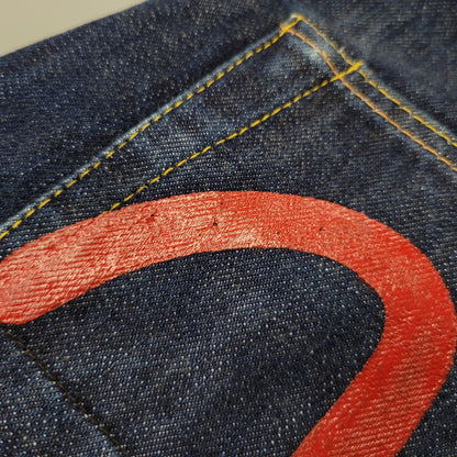 【中古品】【メンズ】 EVISU エヴィス DENIM PANTS LOT 2000 NO2 デニムパンツ ジーンズ 煌×カモメ 156-260720-as-26-izu サイズ：32×35 カラー：インディゴ 万代Net店