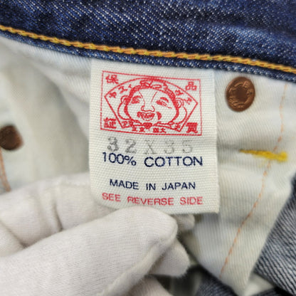 【中古品】【メンズ】 EVISU エヴィス DENIM PANTS LOT 2000 NO2 デニムパンツ ジーンズ 煌×カモメ 156-260720-as-26-izu サイズ：32×35 カラー：インディゴ 万代Net店
