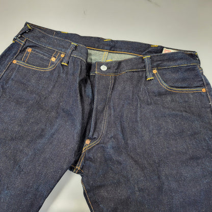 【中古品】【メンズ】 EVISU エヴィス PAINT DENIM PANTS NO1 SPECIAL LOT2000 17OZ ペイントデニムパンツ ジーンズ 156-260720-as-24-izu サイズ：46×32 カラー：インディゴ 万代Net店