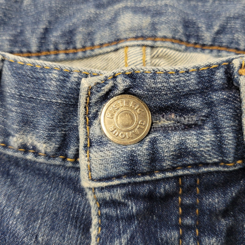 【中古品】【レディース】 HYSTERIC GLAMOUR ヒステリックグラマー STUDS DENIM PANTS スタッズ デニムパンツ ジーンズ 168-260723-as-20-izu サイズ：S カラー：インディゴ 万代Net店