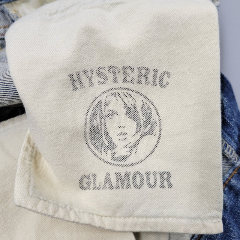 【中古品】【レディース】 HYSTERIC GLAMOUR ヒステリックグラマー STUDS DENIM PANTS スタッズ デニムパンツ ジーンズ 168-260723-as-20-izu サイズ：S カラー：インディゴ 万代Net店