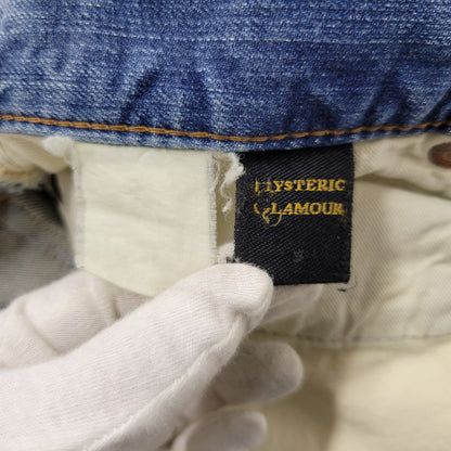 【中古品】【レディース】 HYSTERIC GLAMOUR ヒステリックグラマー STUDS DENIM PANTS スタッズ デニムパンツ ジーンズ 168-260723-as-20-izu サイズ：S カラー：インディゴ 万代Net店
