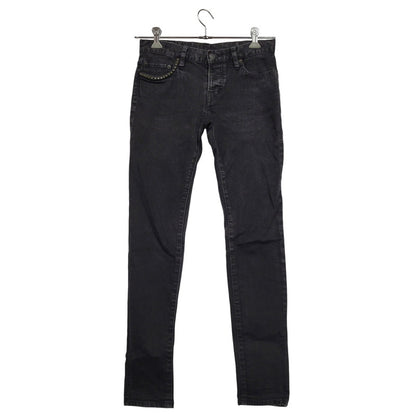 【中古品】【レディース】 HYSTERIC GLAMOUR ヒステリックグラマー STUDS BLACK DENIM PANTS 0142AP09 スタッズ ブラック デニムパンツ ジーンズ 168-260723-as-19-izu サイズ：M カラー：ブラック 万代Net店