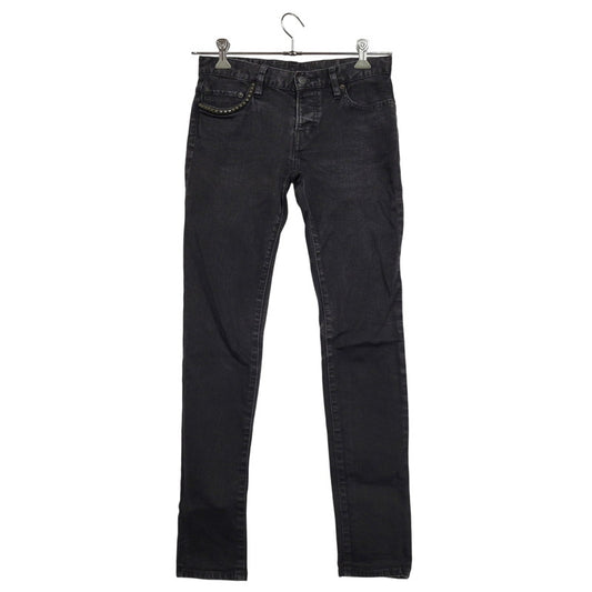 【中古品】【レディース】 HYSTERIC GLAMOUR ヒステリックグラマー STUDS BLACK DENIM PANTS 0142AP09 スタッズ ブラック デニムパンツ ジーンズ 168-260723-as-19-izu サイズ：M カラー：ブラック 万代Net店