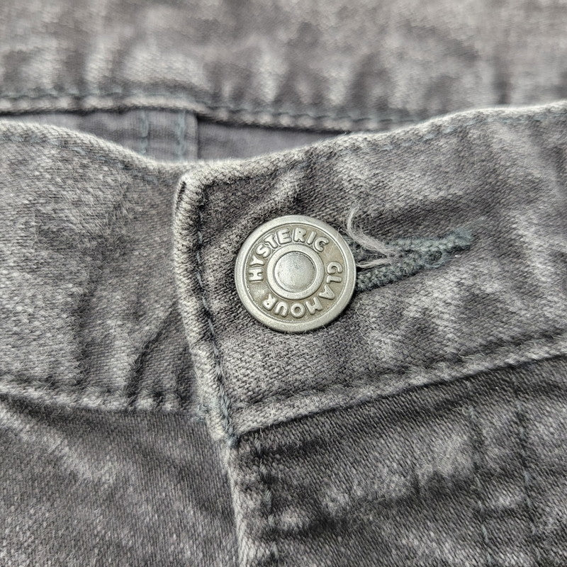 【中古品】【レディース】 HYSTERIC GLAMOUR ヒステリックグラマー STUDS BLACK DENIM PANTS 0142AP09 スタッズ ブラック デニムパンツ ジーンズ 168-260723-as-19-izu サイズ：M カラー：ブラック 万代Net店