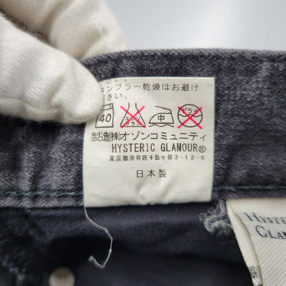 【中古品】【レディース】 HYSTERIC GLAMOUR ヒステリックグラマー STUDS BLACK DENIM PANTS 0142AP09 スタッズ ブラック デニムパンツ ジーンズ 168-260723-as-19-izu サイズ：M カラー：ブラック 万代Net店