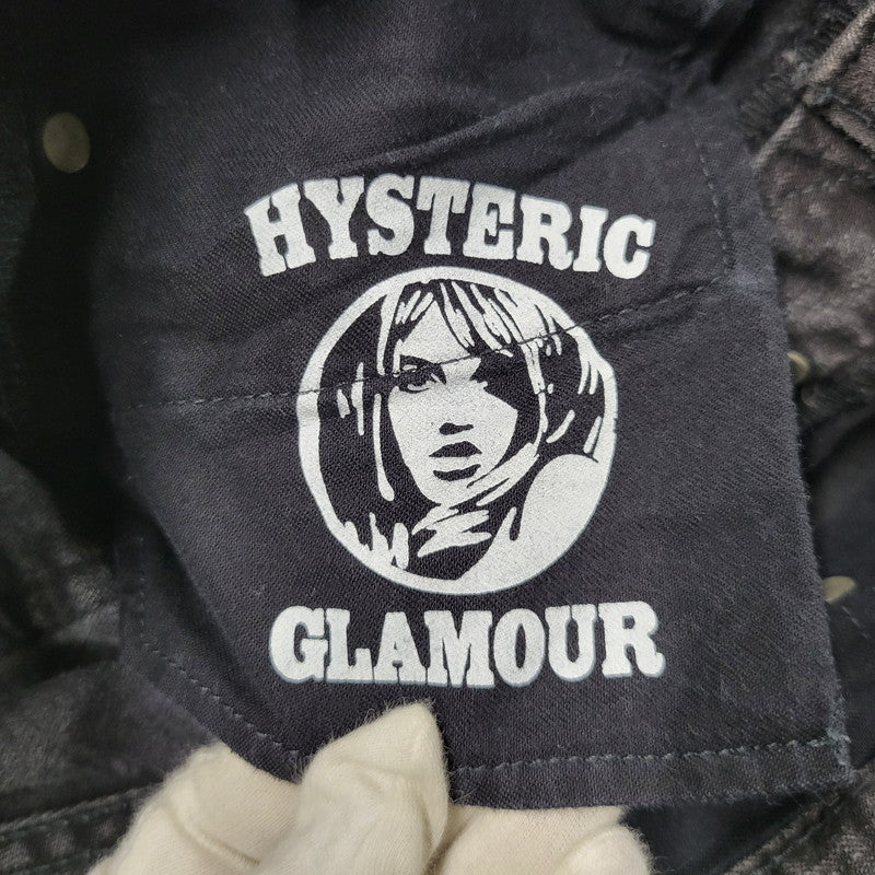 【中古品】【レディース】 HYSTERIC GLAMOUR ヒステリックグラマー STUDS BLACK DENIM PANTS 0142AP09 スタッズ ブラック デニムパンツ ジーンズ 168-260723-as-19-izu サイズ：M カラー：ブラック 万代Net店