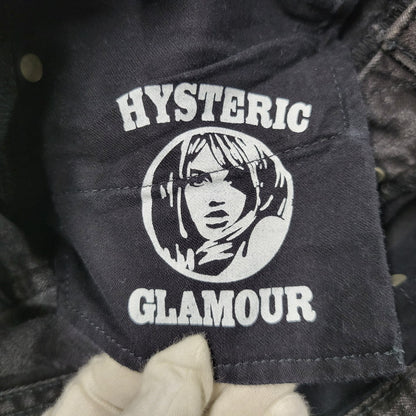 【中古品】【レディース】 HYSTERIC GLAMOUR ヒステリックグラマー STUDS BLACK DENIM PANTS 0142AP09 スタッズ ブラック デニムパンツ ジーンズ 168-260723-as-19-izu サイズ：M カラー：ブラック 万代Net店