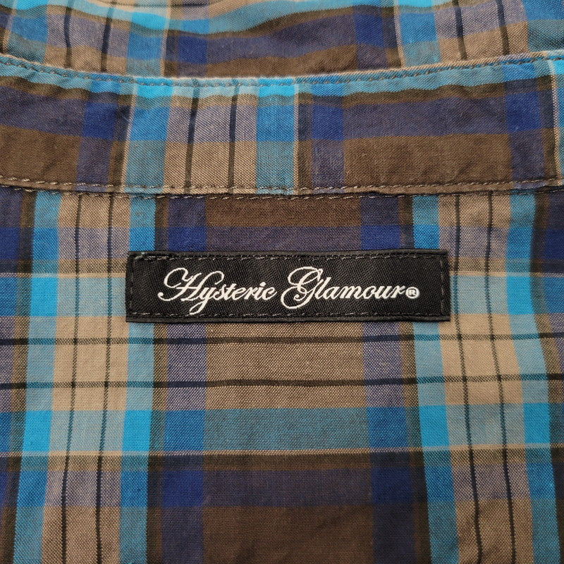 【中古品】【レディース】 HYSTERIC GLAMOUR ヒステリックグラマー CHECK SS SHIRT 2AH-1690 チェック ショートスリーブ シャツ 半袖 168-260723-as-15-izu サイズ：FREE カラー：マルチカラー 万代Net店