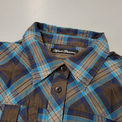 【中古品】【レディース】 HYSTERIC GLAMOUR ヒステリックグラマー CHECK SS SHIRT 2AH-1690 チェック ショートスリーブ シャツ 半袖 168-260723-as-15-izu サイズ：FREE カラー：マルチカラー 万代Net店