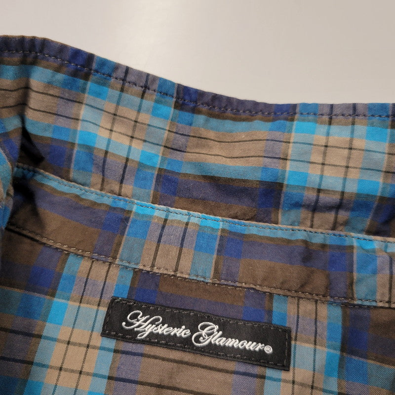 【中古品】【レディース】 HYSTERIC GLAMOUR ヒステリックグラマー CHECK SS SHIRT 2AH-1690 チェック ショートスリーブ シャツ 半袖 168-260723-as-15-izu サイズ：FREE カラー：マルチカラー 万代Net店