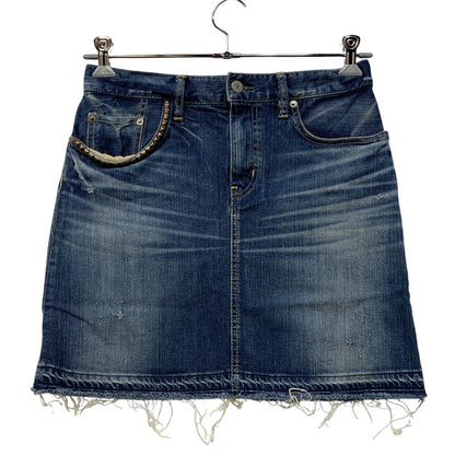 【中古品】【レディース】 HYSTERIC GLAMOUR ヒステリックグラマー 01173AK06 STUDS DENIM SKIRT スタッズ デニム スカート 168-260722-ya-16-izu サイズ：26 カラー：インディゴ 万代Net店
