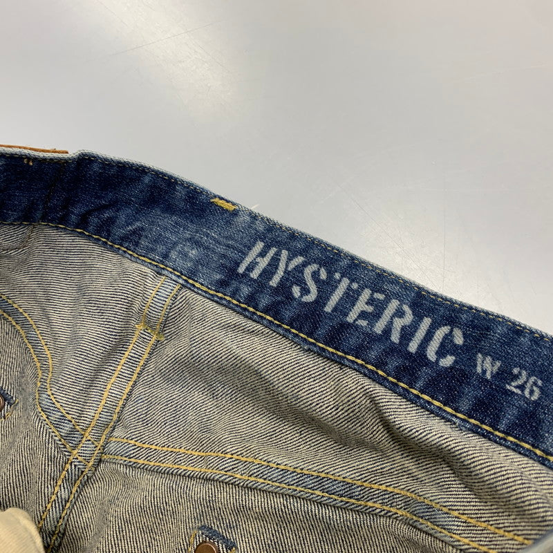 【中古品】【レディース】 HYSTERIC GLAMOUR ヒステリックグラマー 01173AK06 STUDS DENIM SKIRT スタッズ デニム スカート 168-260722-ya-16-izu サイズ：26 カラー：インディゴ 万代Net店