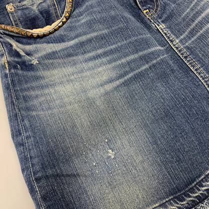 【中古品】【レディース】 HYSTERIC GLAMOUR ヒステリックグラマー 01173AK06 STUDS DENIM SKIRT スタッズ デニム スカート 168-260722-ya-16-izu サイズ：26 カラー：インディゴ 万代Net店