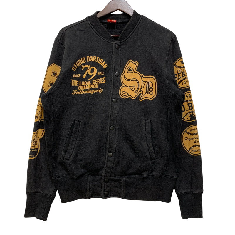 【中古品】【メンズ】 STUDIO D'ARTISAN ステュディオ ダ ルチザン SWEAT CARDIGAN スウェット カーディガン トップス 長袖 145-260722-ya-11-izu サイズ：M カラー：ブラック 万代Net店