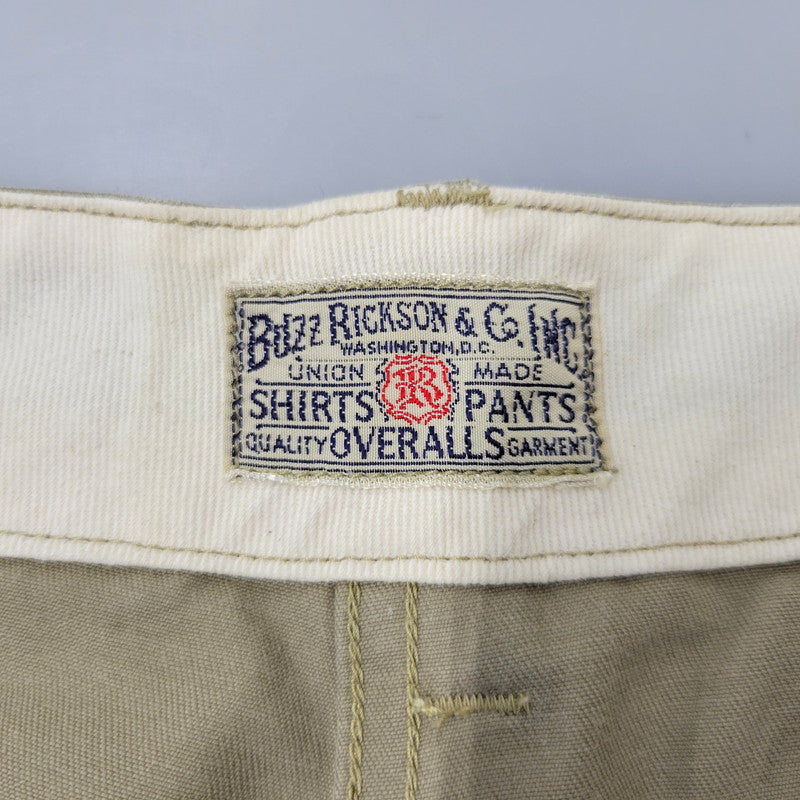 【中古品】【メンズ】 Buzz Rickson's バズリクソンズ ORIGINAL SPEC. CHINOS オリジナルスペック チノ パンツ 156-260720-as-22-izu サイズ：32×34 カラー：ベージュ 万代Net店