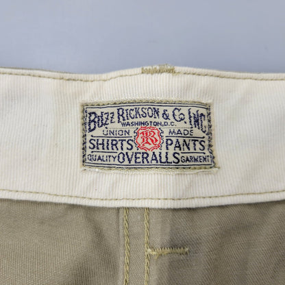 【中古品】【メンズ】 Buzz Rickson's バズリクソンズ ORIGINAL SPEC. CHINOS オリジナルスペック チノ パンツ 156-260720-as-22-izu サイズ：32×34 カラー：ベージュ 万代Net店