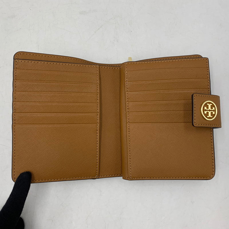 【中古品】【メンズ/レディース】 TORY BURCH トリーバーチ ROBINSON FRENCH FOLD WALLET ロビンソン フレンチ フォールド ウォレット 財布 200-260720-ya-12-izu カラー：ブラウン 万代Net店