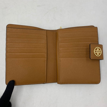 【中古品】【メンズ/レディース】 TORY BURCH トリーバーチ ROBINSON FRENCH FOLD WALLET ロビンソン フレンチ フォールド ウォレット 財布 200-260720-ya-12-izu カラー：ブラウン 万代Net店