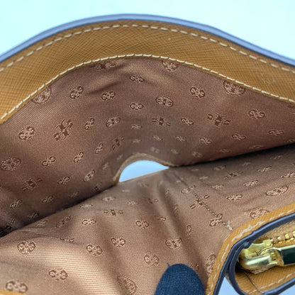 【中古品】【メンズ/レディース】 TORY BURCH トリーバーチ ROBINSON FRENCH FOLD WALLET ロビンソン フレンチ フォールド ウォレット 財布 200-260720-ya-12-izu カラー：ブラウン 万代Net店