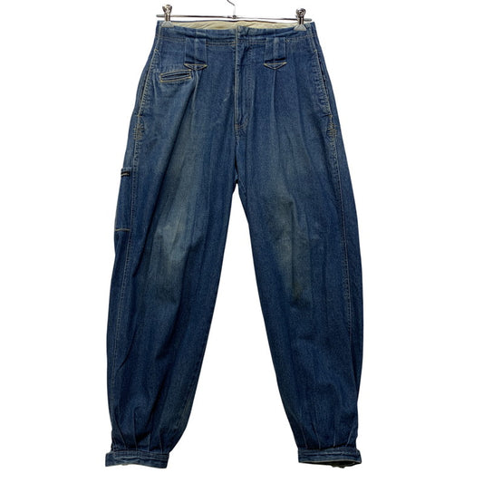 【中古品】【メンズ】 GIN WASHI ギンワシ TAPERED WIDE DENIM PANTS テーパード ワイド デニム パンツ ズボン ボトムス 157-260722-ya-14-izu サイズ：下記参照 カラー：インディゴ 万代Net店