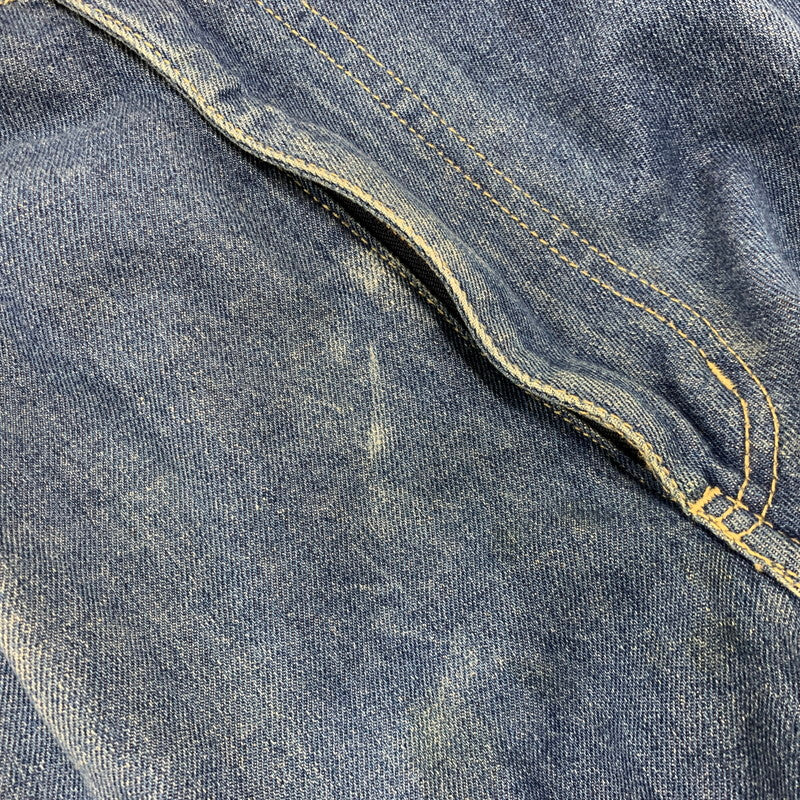【中古品】【メンズ】 GIN WASHI ギンワシ TAPERED WIDE DENIM PANTS テーパード ワイド デニム パンツ ズボン ボトムス 157-260722-ya-14-izu サイズ：下記参照 カラー：インディゴ 万代Net店
