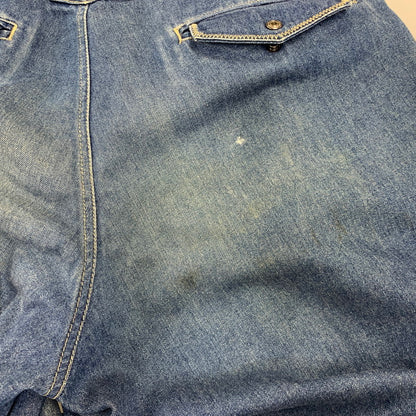 【中古品】【メンズ】 GIN WASHI ギンワシ TAPERED WIDE DENIM PANTS テーパード ワイド デニム パンツ ズボン ボトムス 157-260722-ya-14-izu サイズ：下記参照 カラー：インディゴ 万代Net店