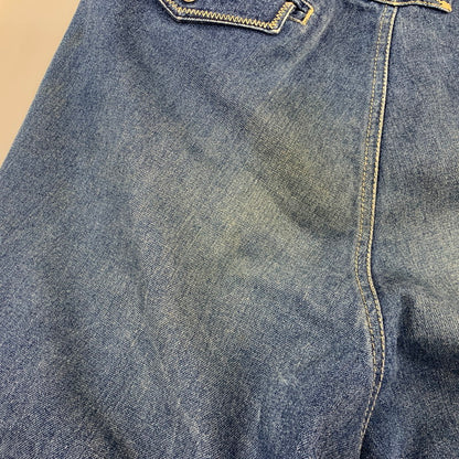 【中古品】【メンズ】 GIN WASHI ギンワシ TAPERED WIDE DENIM PANTS テーパード ワイド デニム パンツ ズボン ボトムス 157-260722-ya-14-izu サイズ：下記参照 カラー：インディゴ 万代Net店