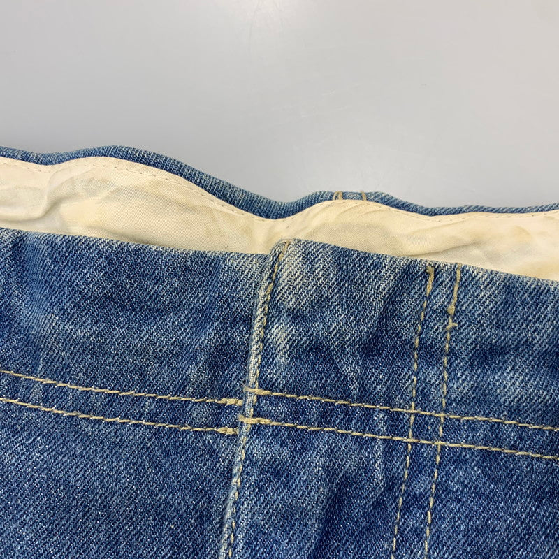 【中古品】【メンズ】 GIN WASHI ギンワシ TAPERED WIDE DENIM PANTS テーパード ワイド デニム パンツ ズボン ボトムス 157-260722-ya-14-izu サイズ：下記参照 カラー：インディゴ 万代Net店