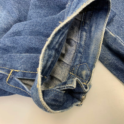 【中古品】【メンズ】 GIN WASHI ギンワシ TAPERED WIDE DENIM PANTS テーパード ワイド デニム パンツ ズボン ボトムス 157-260722-ya-14-izu サイズ：下記参照 カラー：インディゴ 万代Net店