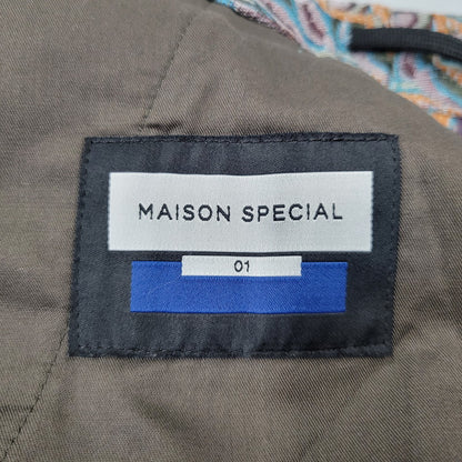【中古品】【メンズ】 MAISON SPECIAL メゾンスペシャル DAMASK JACQUARD SINGLE-TUCK WIDE PANTS 11231461208 ダマスクジャガード シングルタック ワイドパンツ 151-260720-as-21-izu サイズ：01 カラー：マルチカラー 万代Net店