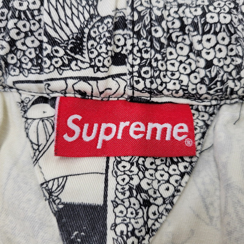 【中古品】【メンズ】 Supreme シュプリーム SALOME SKATE PANT サロメ スケートパンツ 149-260720-as-11-izu サイズ：XL カラー：ホワイト×ブラック 万代Net店