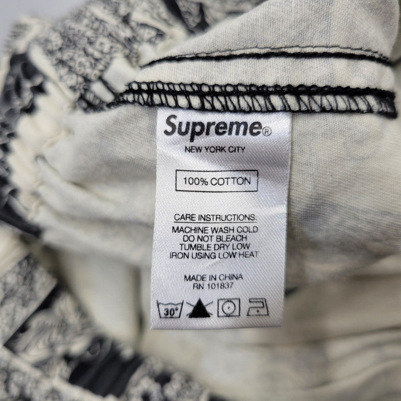 【中古品】【メンズ】 Supreme シュプリーム SALOME SKATE PANT サロメ スケートパンツ 149-260720-as-11-izu サイズ：XL カラー：ホワイト×ブラック 万代Net店