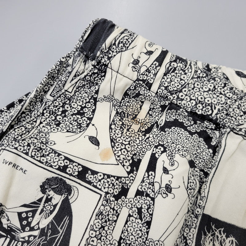 【中古品】【メンズ】 Supreme シュプリーム SALOME SKATE PANT サロメ スケートパンツ 149-260720-as-11-izu サイズ：XL カラー：ホワイト×ブラック 万代Net店