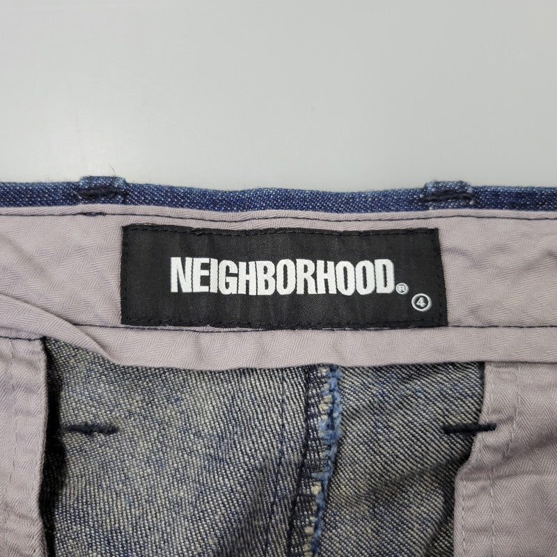 【中古品】【メンズ】 NEIGHBORHOOD ネイバーフッド TUCK-D/C-PT 202BENH-PTM02 タック パンツ 153-260720-as-23-izu サイズ：L カラー：インディゴ 万代Net店