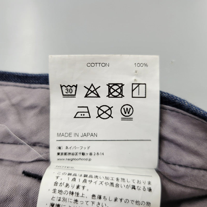 【中古品】【メンズ】 NEIGHBORHOOD ネイバーフッド TUCK-D/C-PT 202BENH-PTM02 タック パンツ 153-260720-as-23-izu サイズ：L カラー：インディゴ 万代Net店