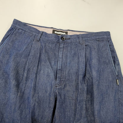 【中古品】【メンズ】 NEIGHBORHOOD ネイバーフッド TUCK-D/C-PT 202BENH-PTM02 タック パンツ 153-260720-as-23-izu サイズ：L カラー：インディゴ 万代Net店