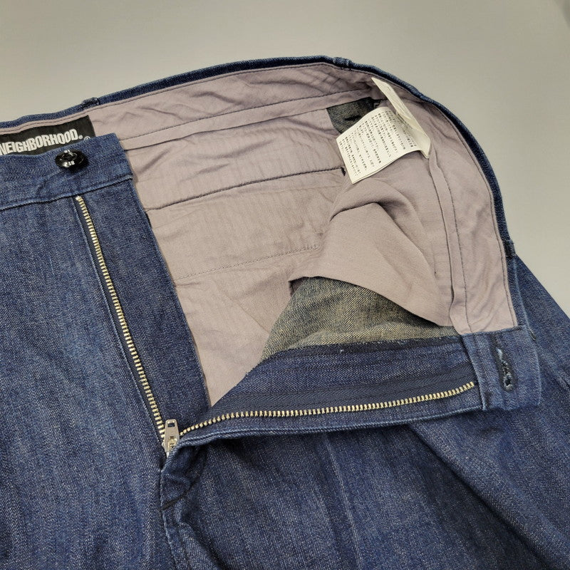 【中古品】【メンズ】 NEIGHBORHOOD ネイバーフッド TUCK-D/C-PT 202BENH-PTM02 タック パンツ 153-260720-as-23-izu サイズ：L カラー：インディゴ 万代Net店