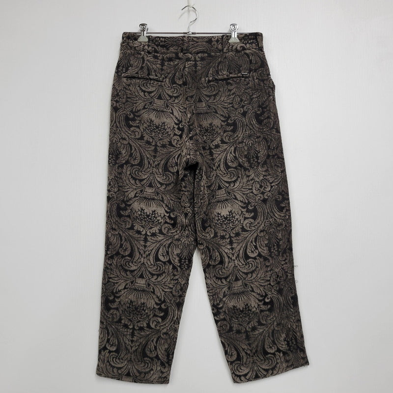 【中古品】【メンズ】 WKNDRS ウィークエンダーズ JACQUARD WIDE PANTS ジャガード ワイドパンツ ボトムス 153-260723-as-22-izu サイズ：M カラー：ブラック系 万代Net店