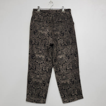 【中古品】【メンズ】 WKNDRS ウィークエンダーズ JACQUARD WIDE PANTS ジャガード ワイドパンツ ボトムス 153-260723-as-22-izu サイズ：M カラー：ブラック系 万代Net店